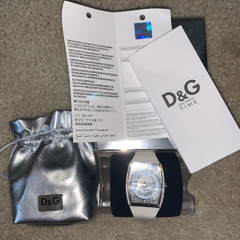 Authentic Dolce & Gabbana Rhinestone Watch